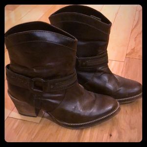 Cool leather booties from Sundance
